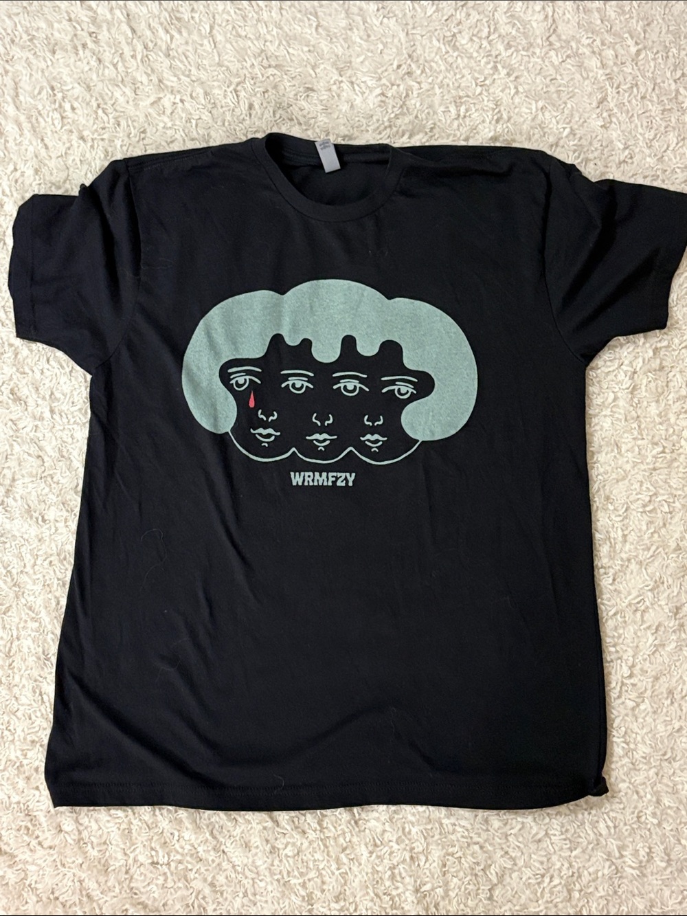 WRMFZY L “Sob Story Tee” three women teardrop black t shirt